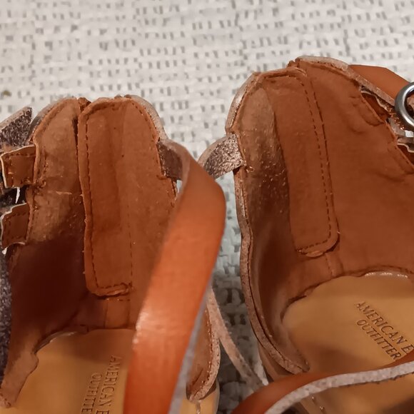 American Eagle Outfitters AEO women's strappy thong sandals sz 8 - Picture 10 of 13